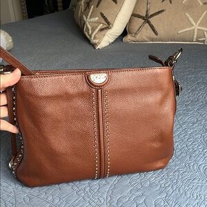 Brighton Bourbon Leather Shoulder Bag Pretty Tough collection